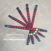 Boy O Boy Bridleworks Custom Polo Finish Browband