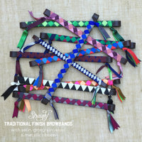 Boy O Boy Bridleworks Straight Traditional Finish Browbands