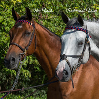 Boy O Boy Bridleworks Straight Traditional Finish Browband vs. Polo Finish Browband