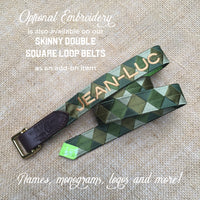 Custom Double Square Loop Belt - Skinny Width
