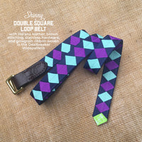 Boy O Boy Custom Skinny Double Square Loop Belt Stainless Hardware