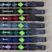 Ready-to-Ship CLASSIC SATIN & VELVET Polo Finish Browbands