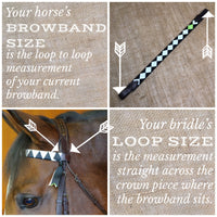 Boy O Boy Bridleworks Browband Loop and Measurement Guide
