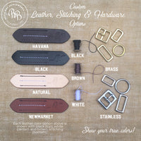 Boy O Boy Custom Skinny Double Square Loop Belt Leather Stitching Hardware Options