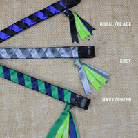 Boy O Boy Bridleworks Ready-to-Ship Haymarket Satin Traditional Finish Browband Color Combinations
