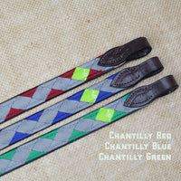Boy O Boy Bridleworks Ready-to-Ship Chantilly Polo Finish Browband Color Combinations